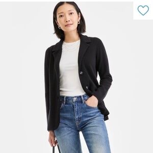 NWOT Charter Club Luxury 100% Cashmere Black Blazer/Cardigan